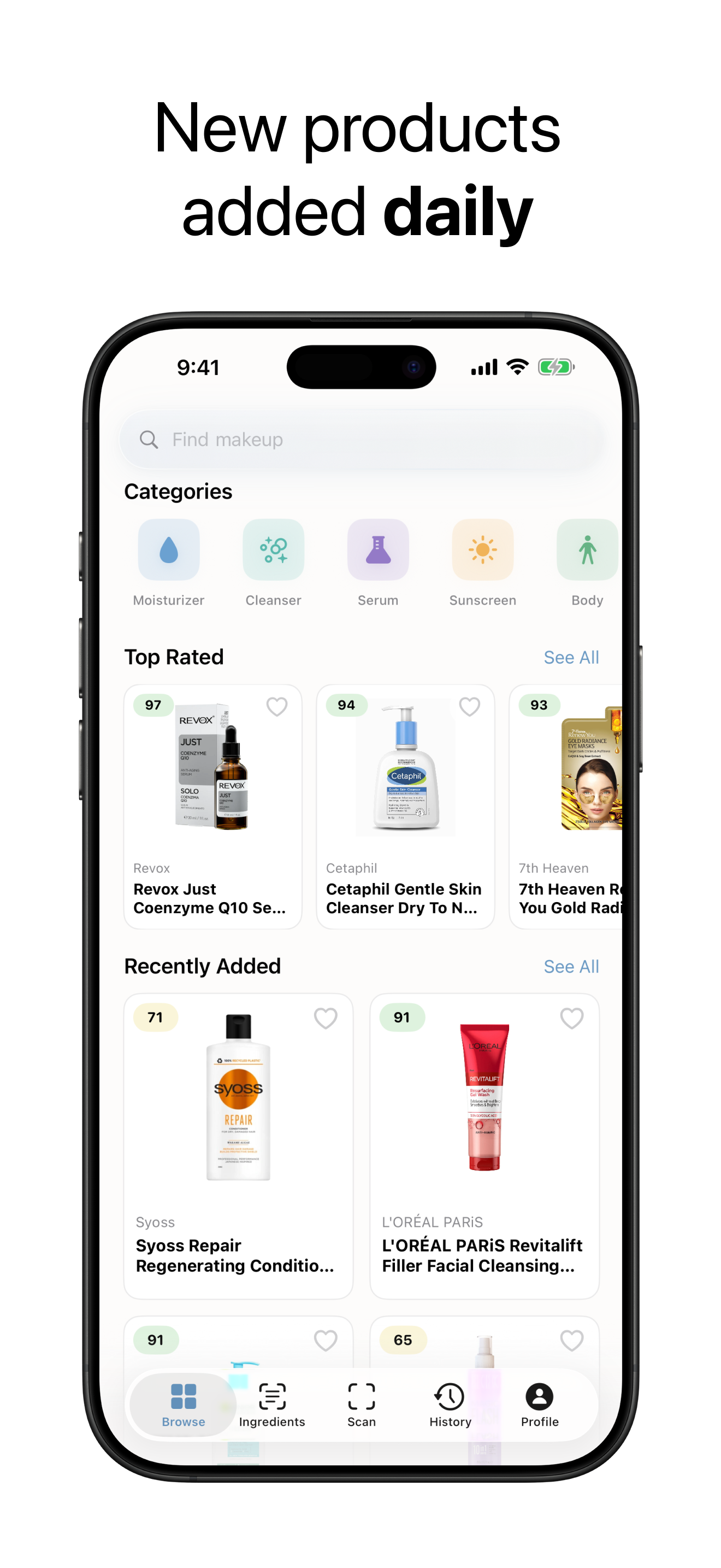 LuxSense iPhone app: New products added daily